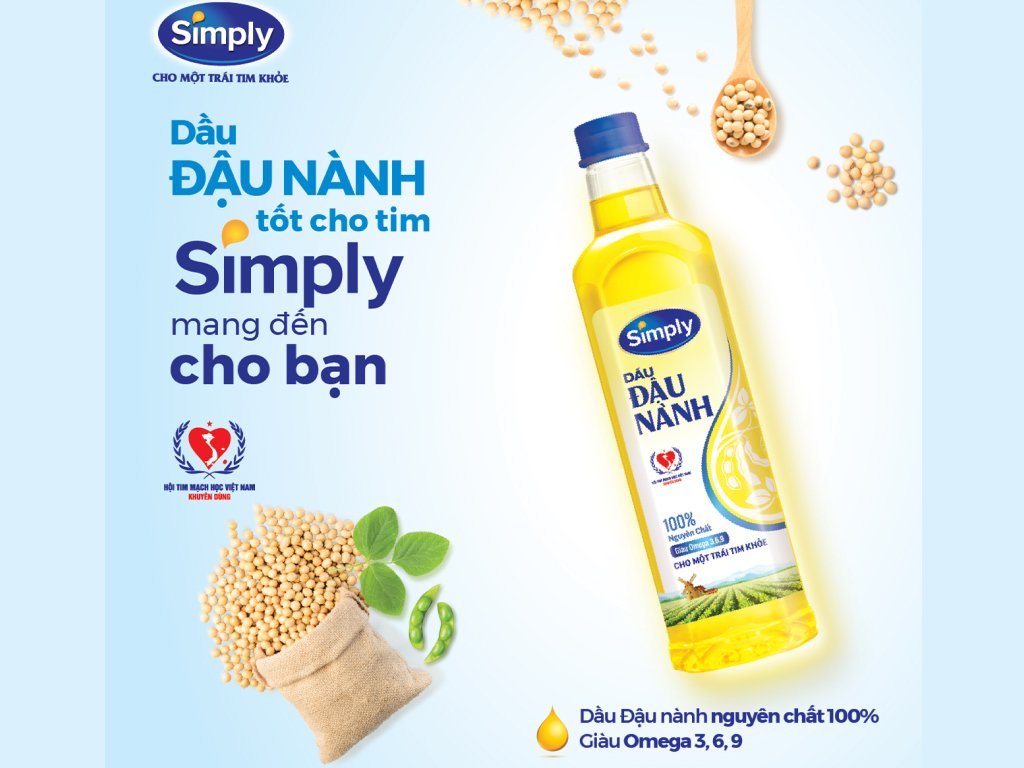Dầu đậu nành nguyên chất Simply chai 1 lít (6)