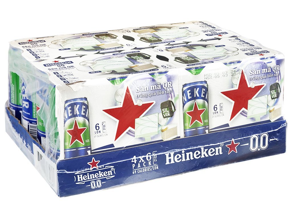 Khay 24 lon thức uống đại mạch Heineken Zero 330ml (1)