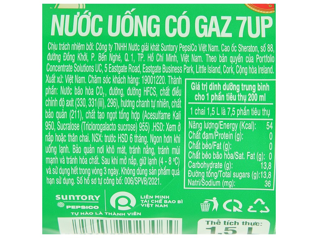 Thùng 12 chai nước ngọt 7 Up vị chanh (5)
