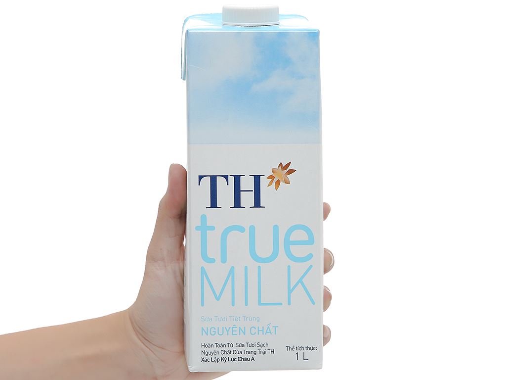 Thùng 12 hộp sữa tươi tiệt trùng nguyên chất không đường TH true MILK (4)
