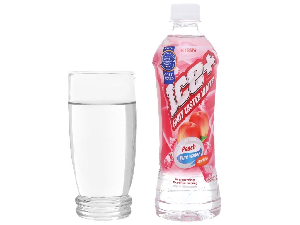 Thùng 24 chai nước trái cây Ice+ vị đào (3)