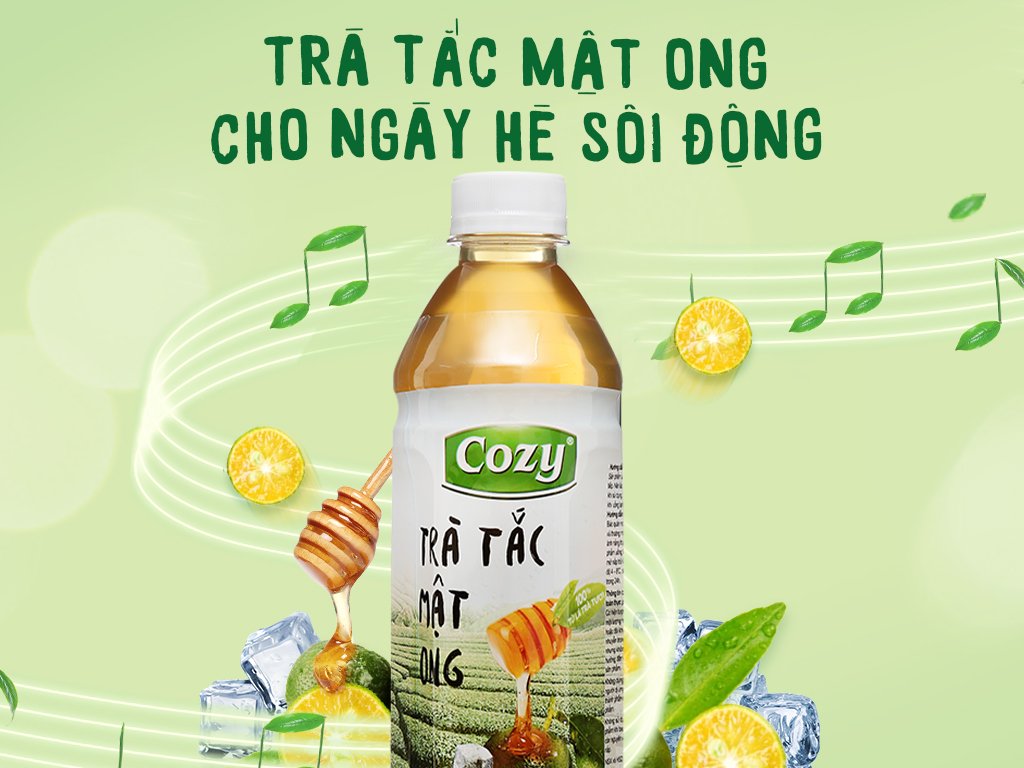Thùng 24 chai trà tắc mật ong Cozy (8)