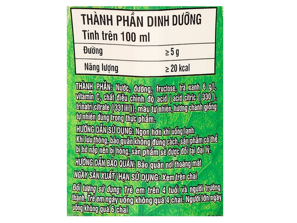 Thùng 24 chai trà xanh Không Độ vị chanh (6)