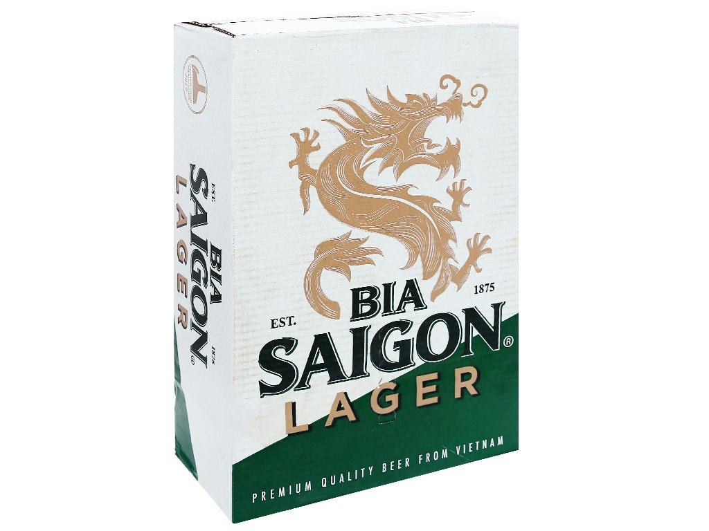 Thùng 24 lon bia Sài Gòn Lager 330ml (1)