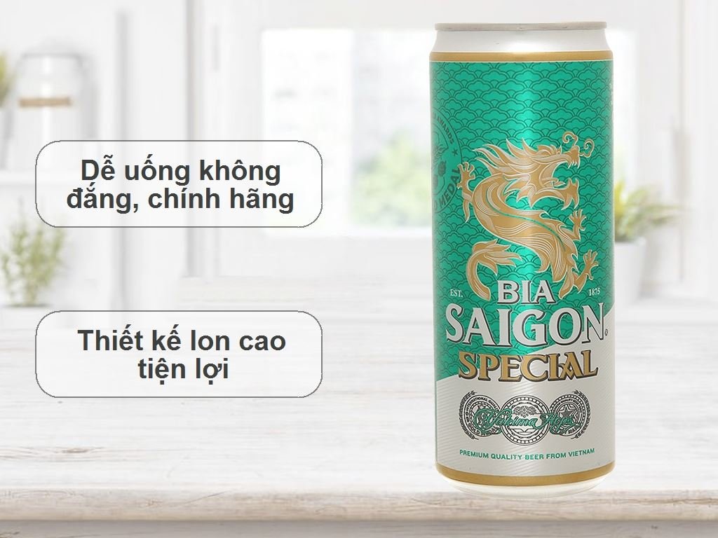 Thùng 24 lon bia Sài Gòn Special Sleek 330ml (2)