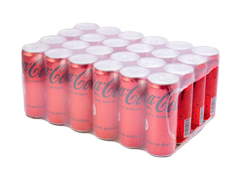 Thùng 24 lon nước ngọt Coca Cola Zero 320ml (1)