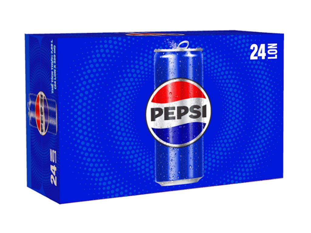 Thùng 24 lon nước ngọt Pepsi Cola 320ml (1)