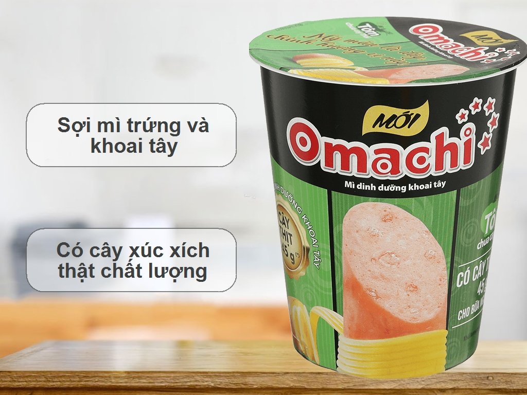 Thùng 24 ly mì khoai tây Omachi tôm chua cay Thái 111g (có thịt thật) (2)