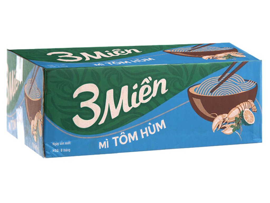 Thùng 30 gói mì 3 Miền tôm hùm 65g (6)