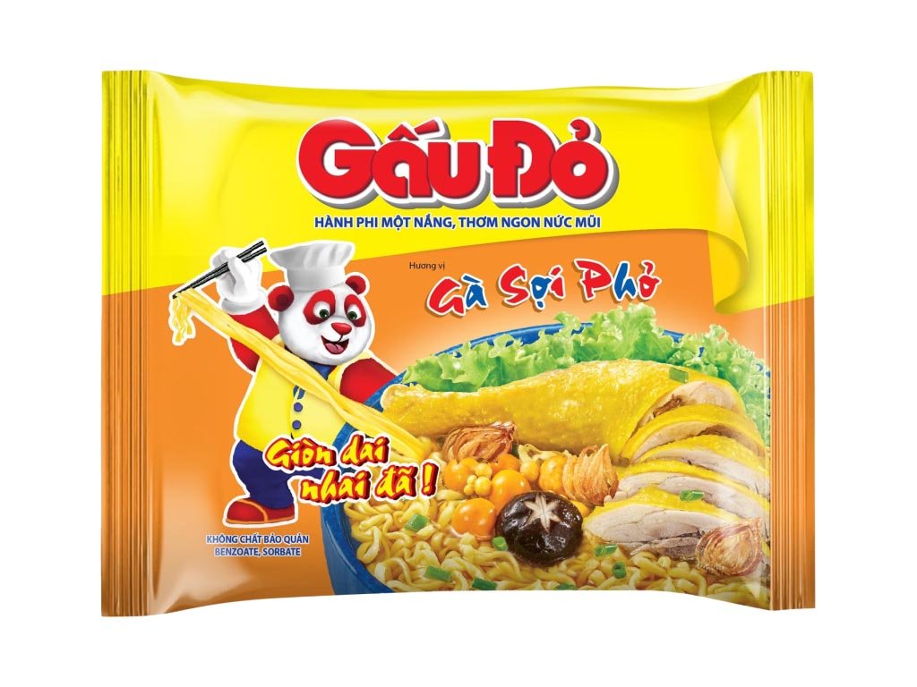 Thùng 30 gói mì gà sợi phở Gấu Đỏ 63g (3)