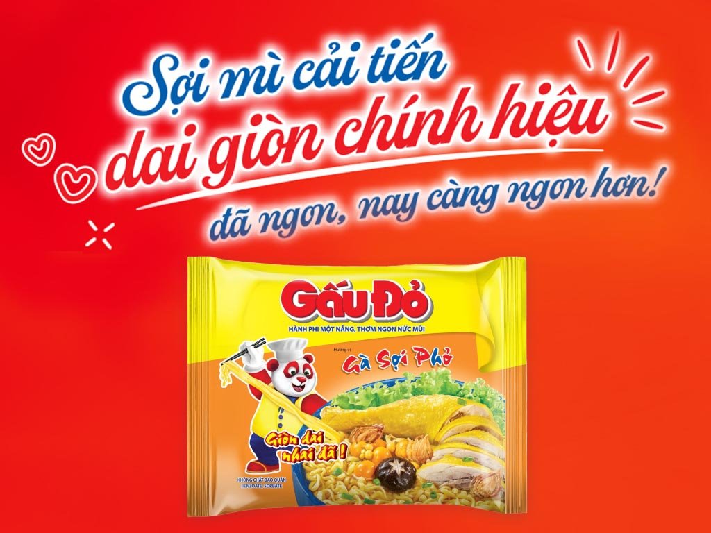 Thùng 30 gói mì gà sợi phở Gấu Đỏ 63g (4)