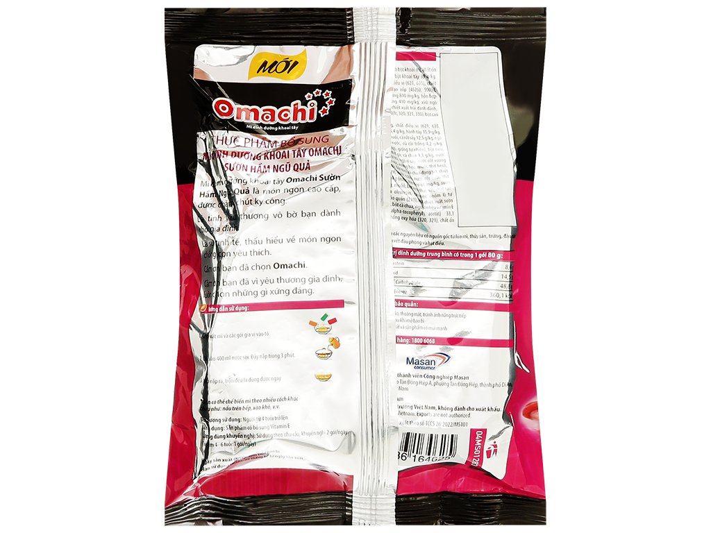Thùng 30 gói mì khoai tây Omachi sườn hầm ngũ quả 80g (3)