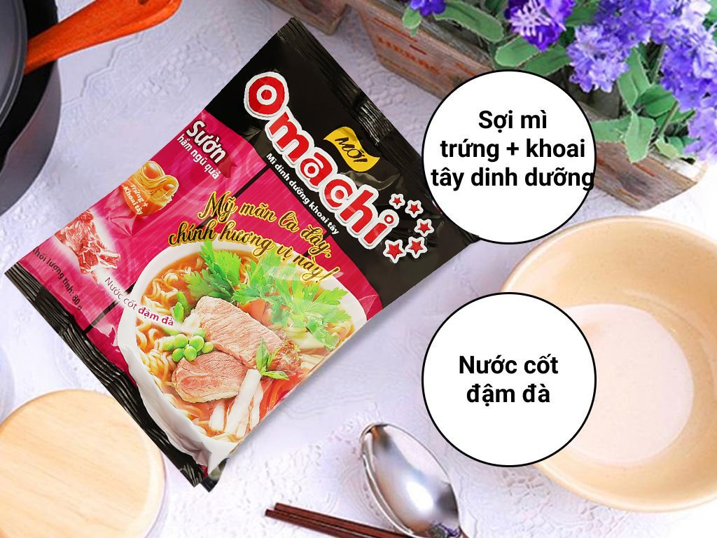 Thùng 30 gói mì khoai tây Omachi sườn hầm ngũ quả 80g (5)