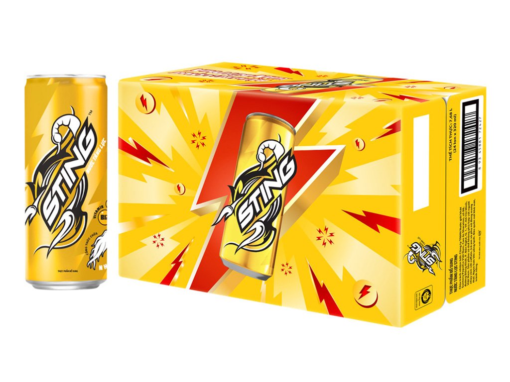 24 lon nước tăng lực Sting Gold